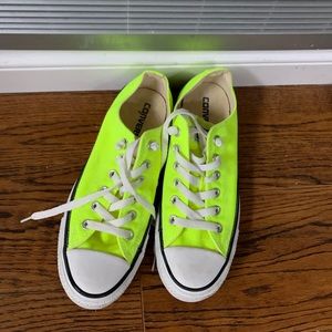 Neon Yellow Converse